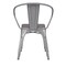 Flash Furniture Silver Metal Stack Chair with Gray Poly Resin Seat CH-31270-SIL-PL1G-GG - alternate 10